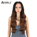 Noble 13x4 Lace Front Wig Synthetic 28 inch Long wavy ombre blonde Wigs For Women Ombre Lace Front Wig Synthetic Lace Front Wig