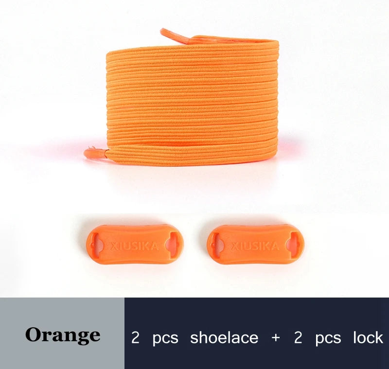 2022 New No Tie Shoe laces Elastic Laces Sneakers Flat Shoelaces without ties Kids Adult Quick Shoe lace Rubber Bands for Shoes