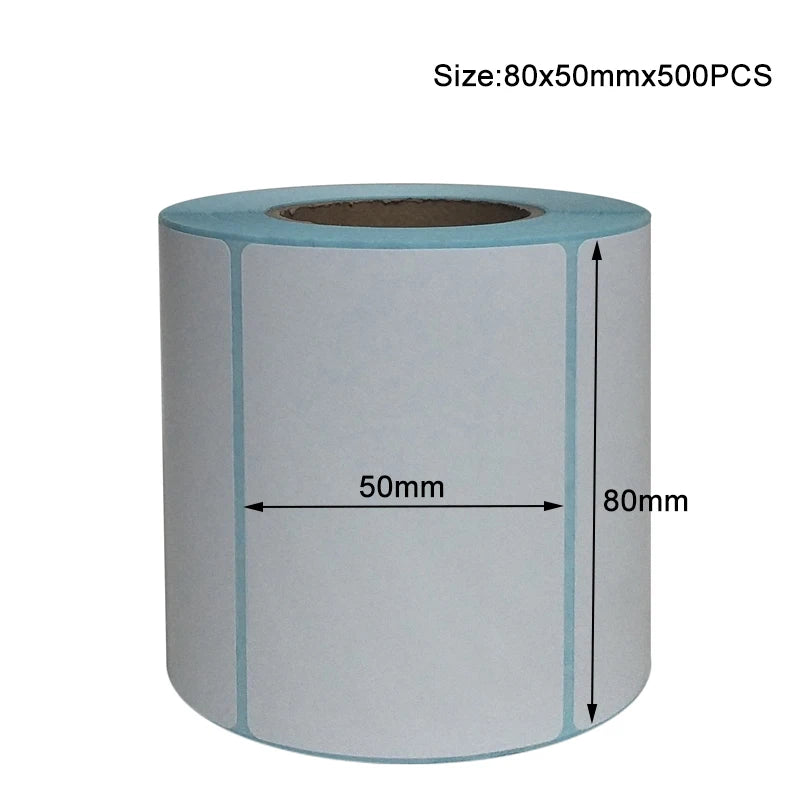 20x10mm Shipping Labels- 700 barcode sticker Per Roll Strongest & THICKEST - Thermal Postage BPA Free, Supermarket Blank Sticker
