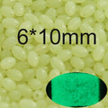INFOF 100-500pcs/lot Soft Egg Beads Fishing Stop Luminous Oval Rubber Stopper Night Fly Fishing Accessories pesca