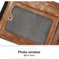 KAVIS Crazy Horse Genuine Leather Wallet Men Coin Purse Male Cuzdan Walet Portomonee PORTFOLIO  Perse Small Pocket money bag