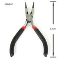 1 - 3Pcs/Set Jewelry Making Pliers Set Stainless Steel Needle Nose Hand Tool Black 11 - 13cm - Visuel 8 | SAMAG