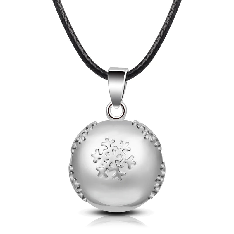 Eudora Harmony Ball Pendant Necklace Pregnancy Chime Ball Mexcian Bola Pendants Wishing Balls Fine Jewelry for Women Best Gift
