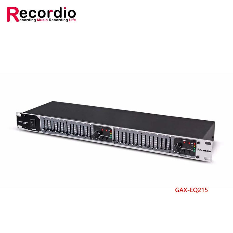 GAX-215 Professional audio equalizer Dual 15 Band Graphic Equalizer Power equalizer dj equipment professional sound equipment