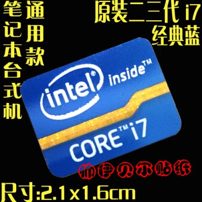 DIY Sticker Decoration Original Second And Third-Generation Cpu i3 i5 i7 Laptop Personality Label