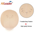 Alileader Canvas Block Poly Head Wig Making Head Weft/Wig Display Styling Mannequin Head Manikin Head Dryer20.5" 21"22.5"23inch