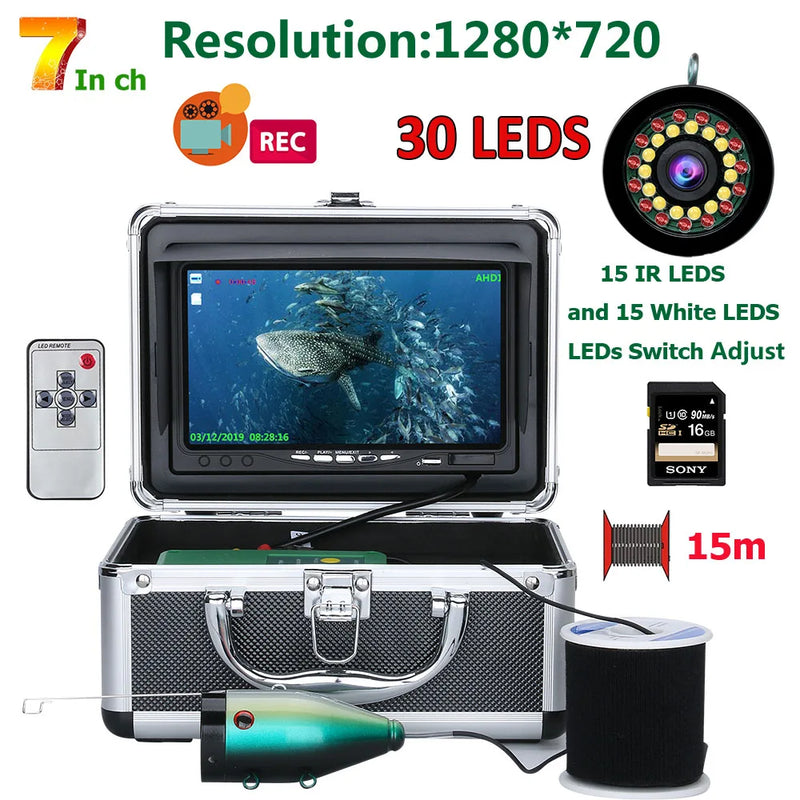DVR HD 1280*720 Screen Fish Finder Underwater Fishing - View 8 | SAMAG