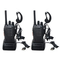 2pcs Baofeng Walkie Talkie BF-88E PMR 0.5W 16CH UHF 446.00625-446.19375MHz 12.5KHz Channel Separation with USB Charger Headset