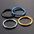 1PC G23 Titanium Septum Clicker Segment Hinged Rings Labret Lip Nose Hoop Earrings Ear Piercer 10-20G TITANIUM PIERC JEWELRI