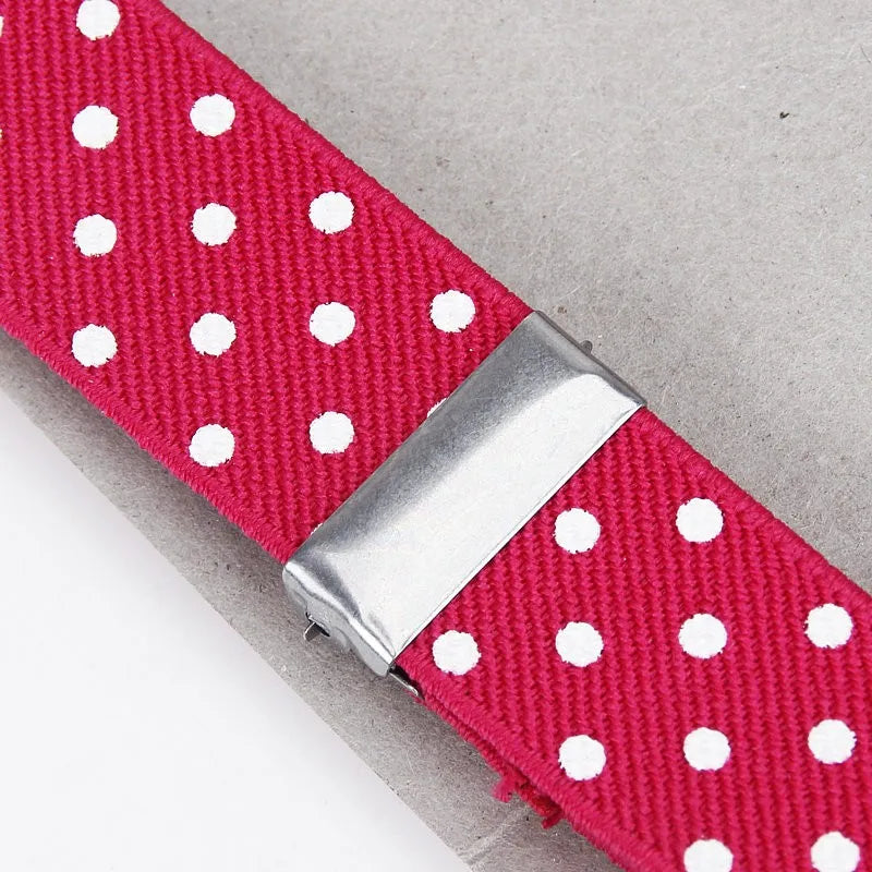 Fashion Polka Dot Colorful Children Belt Baby Boys Girls Suspenders Clip - on Y - Shape Braces Elastic - Visuel 5 | SAMAG