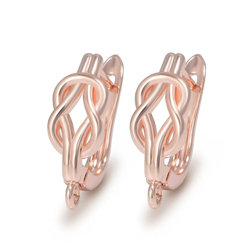 1 Pair Gold Plated  Earring Hooks Components Accessories Supplies For Woman DIY  Handmade Making Findings Jewelry  Wholesale