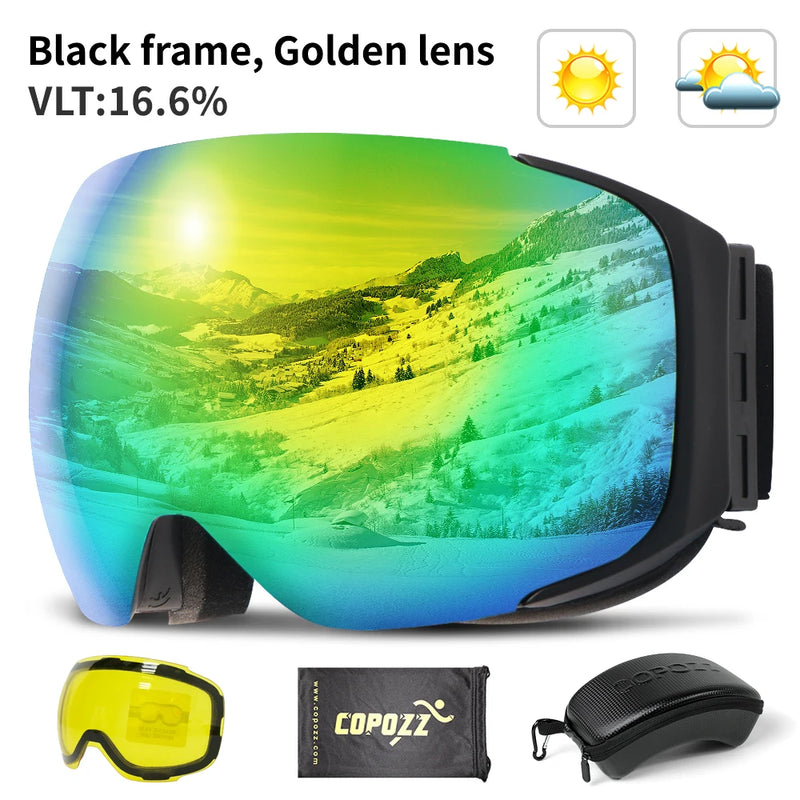 COPOZZ Magnetic Ski Goggles with 2s Quick - Change Lens - View 14 | SAMAG