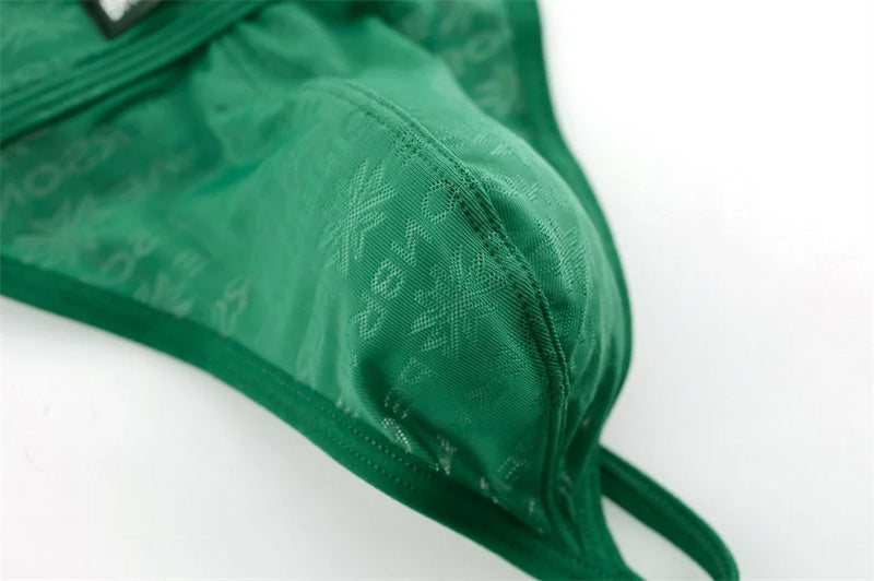 BRAVE PERSON Men Sexy Lace Transparent Thongs Underwear Briefs Bikini G-string Jocks Underwear Shorts Exotic T-back B1138