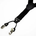 Fashion Suspenders Men Elastic Band Bowtie Set Leather 6 Clips Brace Male Vintage Casual Wedding Party - Visuel 6 | SAMAG
