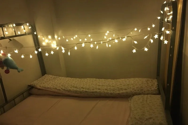 1.5m/3m/6m/10m LED Star String Lights Christmas Garland Battery USB Powered Wedding Party Curtain String Fairy Lamps For Home