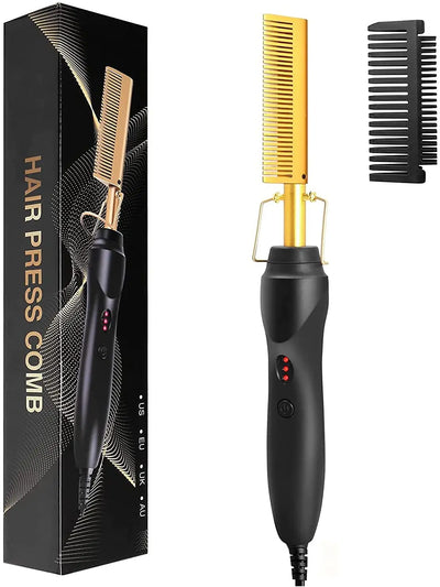 Hot Comb Hair Straightener Electric Heating Fast Portable | SAMAG