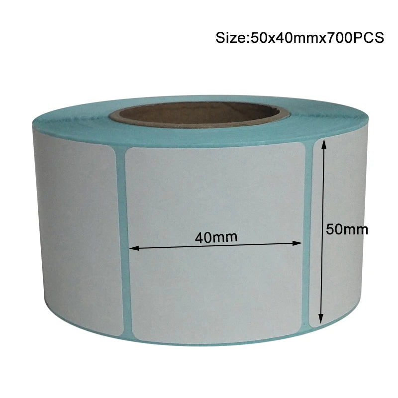 20x10mm Shipping Labels- 700 barcode sticker Per Roll Strongest & THICKEST - Thermal Postage BPA Free, Supermarket Blank Sticker