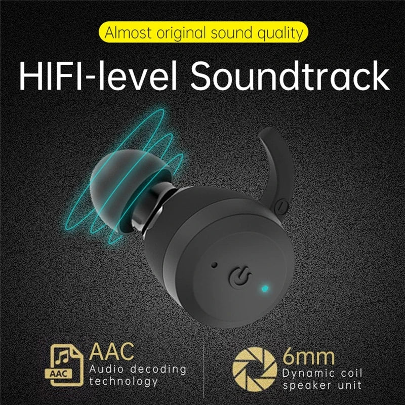 Bluetooth Wireless Headphones with Mic Sports Waterproof TWS Bluetooth Earphones Key Control Wireless Headsets Earbuds Phone