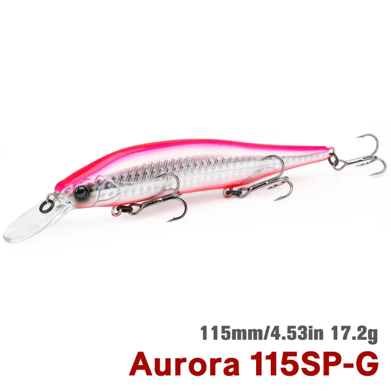 TSURINOYA 115mm 17.2g Suspending Minnow Fishing Lure - View 22 | SAMAG