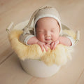 Rabbit Fur For Babies Baby Girl Birth Newborn Photography Props Blankets Accessories New Born Photo Shoot Background Blanket