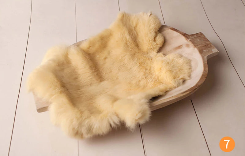Rabbit Fur For Babies Baby Girl Birth Newborn Photography Props Blankets Accessories New Born Photo Shoot Background Blanket