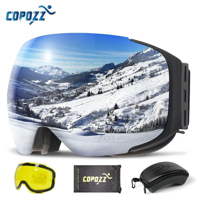 COPOZZ Magnetic Ski Goggles with 2s Quick - Change Lens | SAMAG