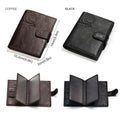 KAVIS Genuine Leather Wallet Men Passport Holder Coin Purse Magic Walet PORTFOLIO MAN Portomonee Mini Vallet Passport Cover
