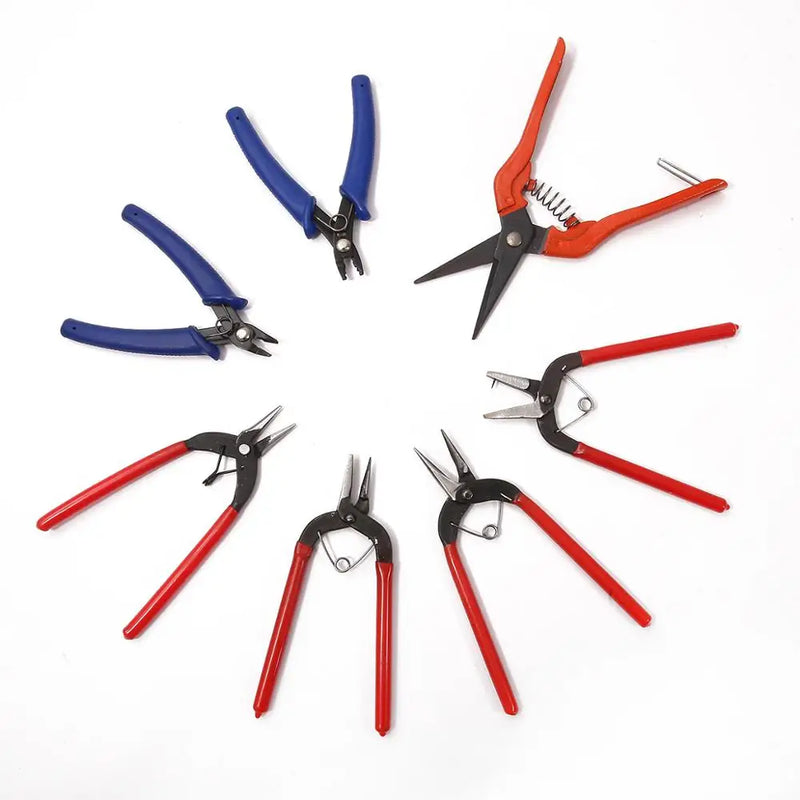 Mini Pliers Tools Set for Jewelry Making Beading round Flat Long Needle Nose Cutting Wire Complete Beading Jewelry Equipment Kit