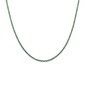 ANDYWEN 925 Sterling Silver 1.5mm Tennis Zircon Charm Long Chain Necklace Rock Punk Fashion Fine Jewelry Gift Wedding Party