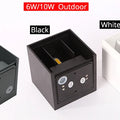 6W/10W LED Wall Light Outdoor Waterproof IP65 Porch Garden Wall Lamp & Indoor Bedroom Bedside Decoration Lighting Lamp Aluminum