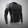 Men's Thermal Underwear Set MMA Tactics Fitness Leggings Base Compression Sports Suit Underwear Long Johns Men Clothing Brand