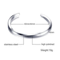 Vnox Vintage Stainless Steel Bangle for Men Women Mobius Twisted Cuff Bracelet Unisex Casual Pulseira - Visuel 6 | SAMAG