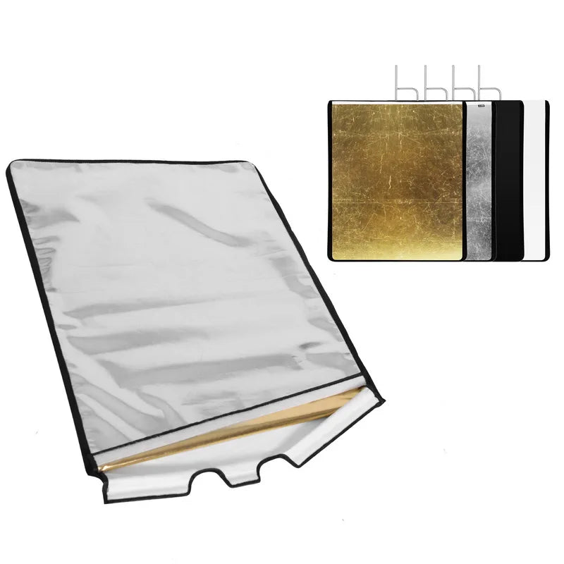 Selens Pro Video Studio Stainless Flag Panel with 4 colors Panel Cloth Black Flag Panel Cloth Kit For Fotografia Acessorios