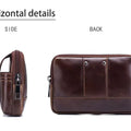 BULLCAPTAIN  MEN'S Leather BELT WAIST Bag Military Fanny PACK Molle Small Money Phone WAIST PACK Bum Pouch PURSE