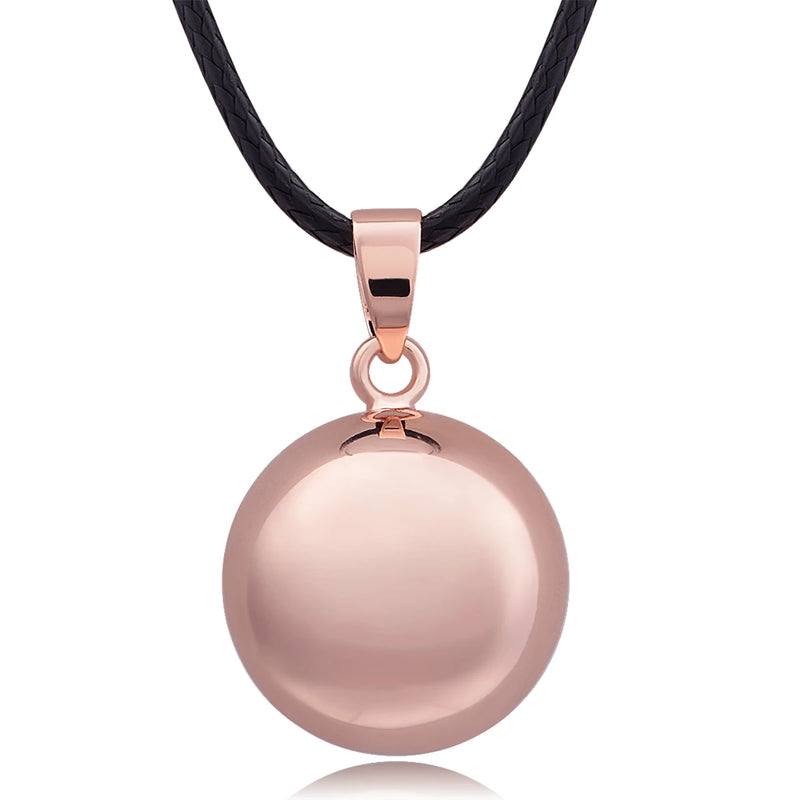 Eudora Harmony Ball Pendant Necklace Pregnancy Chime Ball Mexcian Bola Pendants Wishing Balls Fine Jewelry for Women Best Gift