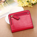 Fashion Split Leather Women Wallets Mini Purse Lady Small Leather Wallet with Coin Pocket
