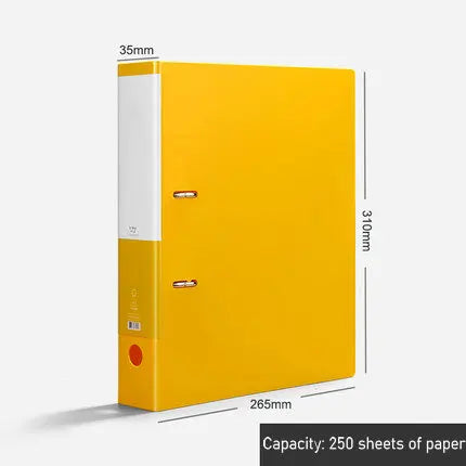 Colorful A4 File Cover 2-Ring Binder A4 File Folder For Document Organizer Office Supplies