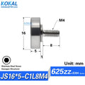 1pcs Screw Bearing M3/M4/M5/M6 SUS304 Stainless Shaft Ball NTBG BJL01 External Thread 608/626/6000 - Visuel 17 | SAMAG