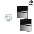 433MHz Smart Light Switch Rf Wireless Touch Wall Switch with Remote Control Tempered Glass Panel Switch for Home LED LAMP 220V