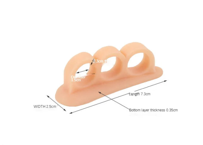 2pcs=1pair Silicone Bunion Guard Foot Care Straightener Orthopedic Toe Separators Finger Correction Spreader Protector Pad