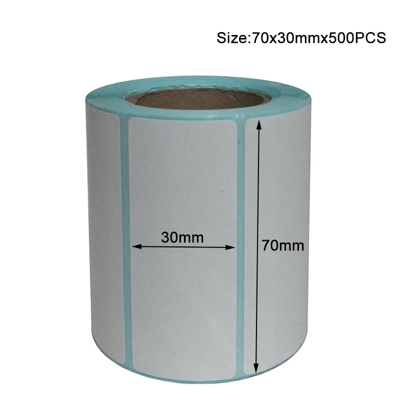 20x10mm Shipping Labels- 700 barcode sticker Per Roll Strongest & THICKEST - Thermal Postage BPA Free, Supermarket Blank Sticker