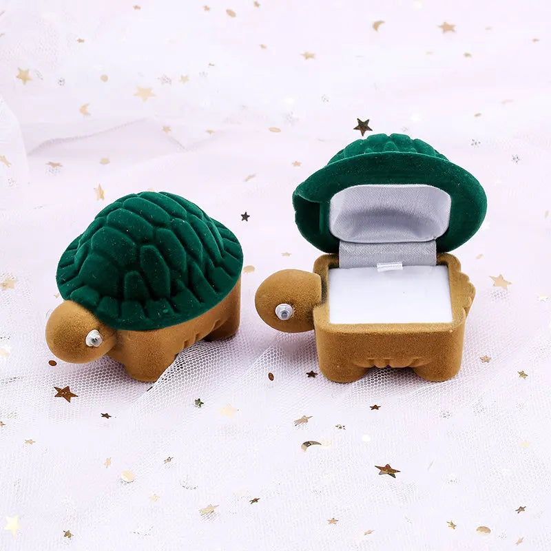 One Piece Velvet Jewelry Box Gift Box Container Wedding Ring Box Ring Case Earrings Holder For Jewelry Display & Gift Package