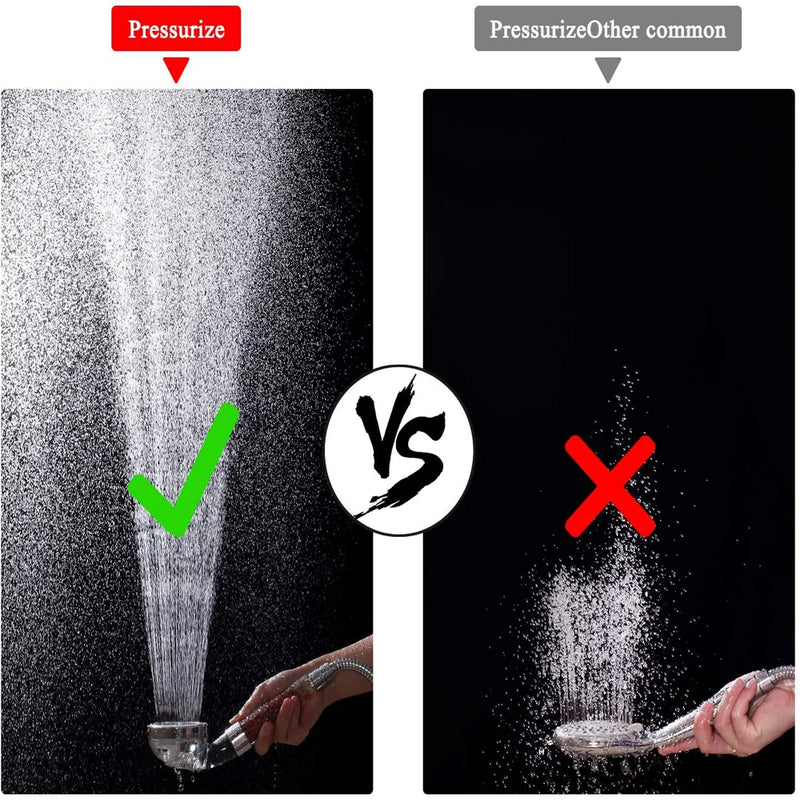 Bathroom Shower Head 3 Modes Adjustable Handheld High Pressure Showerhead Anion Stones Filter SPA Shower Bathroom Accessories