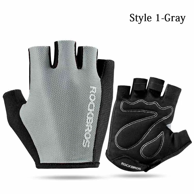 ROCKBROS Half Finger Cycling Gloves Breathable Shockproof | SAMAG