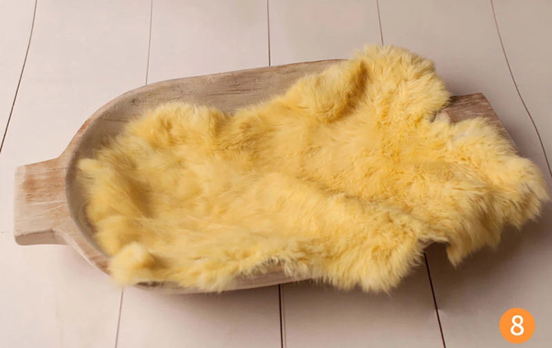 Rabbit Fur For Babies Baby Girl Birth Newborn Photography Props Blankets Accessories New Born Photo Shoot Background Blanket