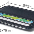 Fashion 100% Genuine Leather Thin Bank Credit Card Case Mini Card Wallet Men Bus Card Holder Cash Change Pack Business ID Pocket