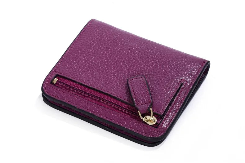 Fashion Split Leather Women Wallets Mini Purse Lady Small Leather Wallet with Coin Pocket