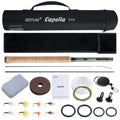 Goture Tenkara Fishing Kit Ultra Light Carbon Fly Fishing Rod 3.6m Mainline Tippet Flies Set Hook Keeper and Accessories Combo