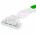 QShave Green Series Blade Lady Personalized Shaving Razor X5 USA Blade Women Razor Blade, 4 / 8 /16 Cartridges