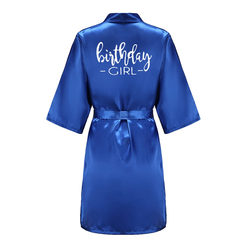 Birthday Party Girl & Entourage Satin Printing Women | SAMAG
